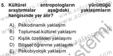 Çocuk Ruh Sağlığı Dersi 2015 - 2016 Yılı (Final) Dönem Sonu Sınav Soruları 5. Soru