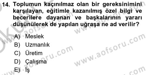 Sağlık Bilimlerinde Ve Yönetiminde Etik Dersi 2018 - 2019 Yılı Yaz Okulu Sınav Soruları 14. Soru