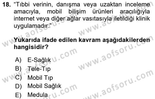 Sağlık Bilimlerinde Ve Yönetiminde Etik Dersi 2020 - 2021 Yılı Yaz Okulu Sınav Soruları 18. Soru