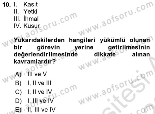 Sağlık Bilimlerinde Ve Yönetiminde Etik Dersi 2021 - 2022 Yılı (Vize) Ara Sınav Soruları 10. Soru