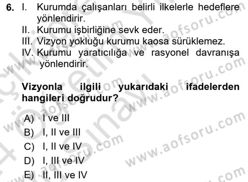 Sağlık Bilimlerinde Ve Yönetiminde Etik Dersi 2023 - 2024 Yılı Yaz Okulu Sınav Soruları 6. Soru
