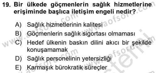 Sağlık Bilimlerinde Ve Yönetiminde Etik Dersi 2025 - 2026 Yılı (Vize) Ara Sınav Soruları 19. Soru