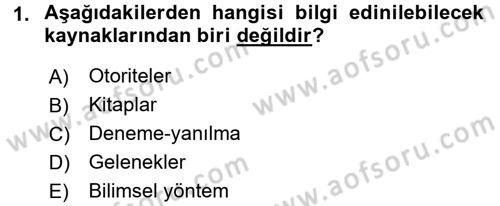 Sağlık Hizmetlerinde Araştırma Ve Değerlendirme Dersi 2017 - 2018 Yılı (Vize) Ara Sınav Soruları 1. Soru