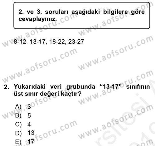 Sağlık Hizmetlerinde Araştırma Ve Değerlendirme Dersi 2018 - 2019 Yılı (Final) Dönem Sonu Sınav Soruları 2. Soru
