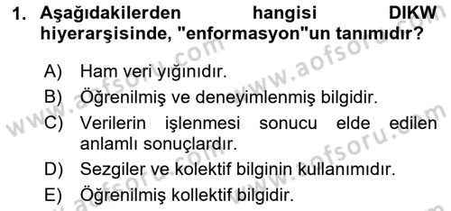 Sağlık Hizmetlerinde Araştırma Ve Değerlendirme Dersi Ara Sınavı Deneme Sınav Soruları 1. Soru
