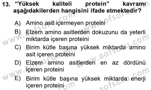 Halk Sağlığı Dersi 2016 - 2017 Yılı (Final) Dönem Sonu Sınav Soruları 13. Soru