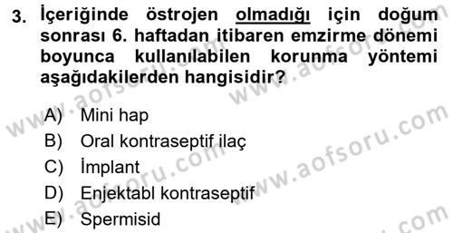 Halk Sağlığı Dersi 2017 - 2018 Yılı (Vize) Ara Sınav Soruları 3. Soru