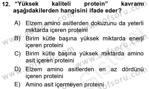 Halk Sağlığı Dersi 2017 - 2018 Yılı (Final) Dönem Sonu Sınav Soruları 12. Soru