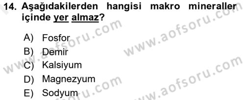 Halk Sağlığı Dersi 2017 - 2018 Yılı (Final) Dönem Sonu Sınav Soruları 14. Soru