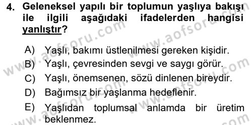 Halk Sağlığı Dersi 2017 - 2018 Yılı (Final) Dönem Sonu Sınav Soruları 4. Soru
