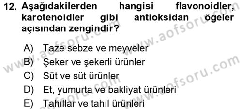 Halk Sağlığı Dersi 2018 - 2019 Yılı 3 Ders Sınav Soruları 12. Soru