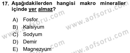 Halk Sağlığı Dersi 2018 - 2019 Yılı 3 Ders Sınav Soruları 17. Soru