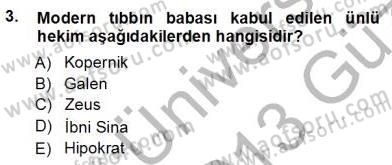 Tıbbi Belgeleme Dersi 2012 - 2013 Yılı (Vize) Ara Sınav Soruları 3. Soru