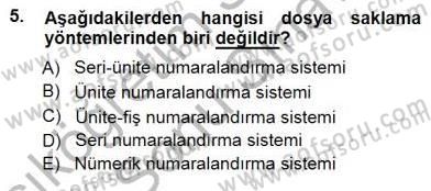 Tıbbi Belgeleme Dersi 2012 - 2013 Yılı (Final) Dönem Sonu Sınav Soruları 5. Soru