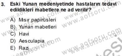 Tıbbi Belgeleme Dersi 2013 - 2014 Yılı (Vize) Ara Sınav Soruları 3. Soru