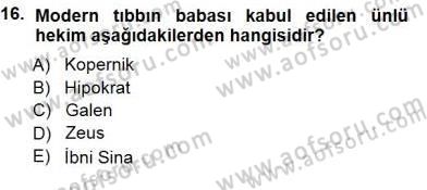 Tıbbi Belgeleme Dersi 2013 - 2014 Yılı (Final) Dönem Sonu Sınav Soruları 16. Soru