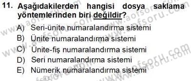 Tıbbi Belgeleme Dersi 2013 - 2014 Yılı Tek Ders Sınav Soruları 11. Soru