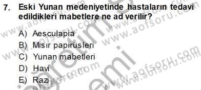 Tıbbi Belgeleme Dersi 2014 - 2015 Yılı (Vize) Ara Sınav Soruları 7. Soru