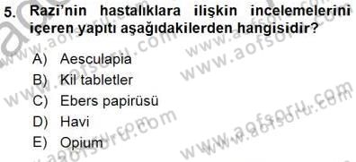 Tıbbi Belgeleme Dersi 2015 - 2016 Yılı (Vize) Ara Sınav Soruları 5. Soru