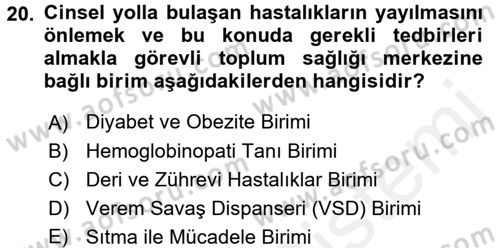 Tıbbi Belgeleme Dersi 2016 - 2017 Yılı (Final) Dönem Sonu Sınav Soruları 20. Soru