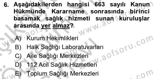 Tıbbi Belgeleme Dersi 2018 - 2019 Yılı Yaz Okulu Sınav Soruları 6. Soru