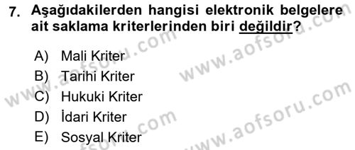 Tıbbi Belgeleme Dersi 2019 - 2020 Yılı (Final) Dönem Sonu Sınav Soruları 7. Soru