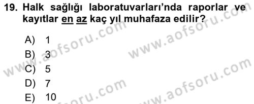 Tıbbi Belgeleme Dersi 2021 - 2022 Yılı (Final) Dönem Sonu Sınav Soruları 19. Soru
