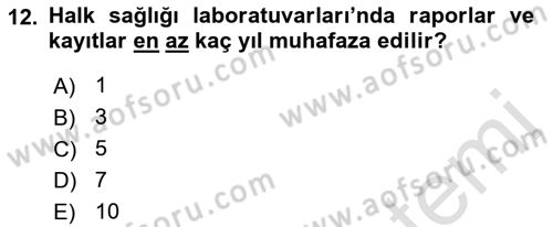 Tıbbi Belgeleme Dersi 2021 - 2022 Yılı Yaz Okulu Sınav Soruları 12. Soru