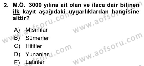 Tıbbi Belgeleme Dersi 2022 - 2023 Yılı (Vize) Ara Sınav Soruları 2. Soru