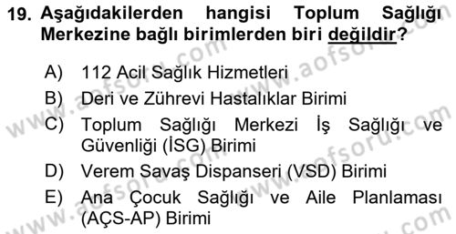 Tıbbi Belgeleme Dersi 2022 - 2023 Yılı (Final) Dönem Sonu Sınav Soruları 19. Soru