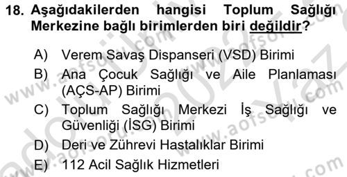 Tıbbi Belgeleme Dersi 2022 - 2023 Yılı Yaz Okulu Sınav Soruları 18. Soru