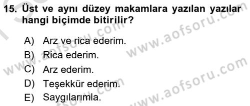 Tıbbi Belgeleme Dersi 2023 - 2024 Yılı (Final) Dönem Sonu Sınav Soruları 15. Soru