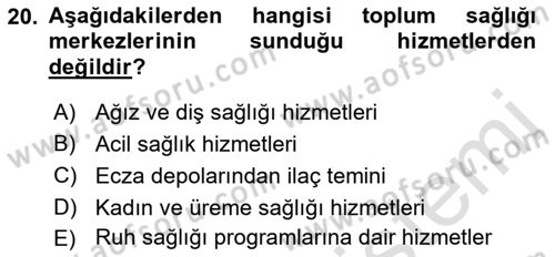 Tıbbi Belgeleme Dersi 2023 - 2024 Yılı (Final) Dönem Sonu Sınav Soruları 20. Soru