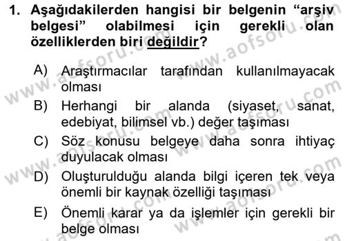 Tıbbi Belgeleme Dersi 2023 - 2024 Yılı Yaz Okulu Sınav Soruları 1. Soru
