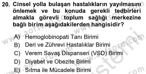 Tıbbi Belgeleme Dersi 2023 - 2024 Yılı Yaz Okulu Sınav Soruları 20. Soru