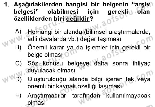 Tıbbi Belgeleme Dersi 2024 - 2025 Yılı Yaz Okulu Sınav Soruları 1. Soru