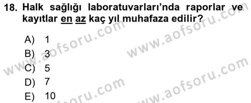 Tıbbi Belgeleme Dersi 2024 - 2025 Yılı Yaz Okulu Sınav Soruları 18. Soru
