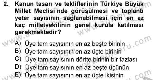Sağlık Kurumları Mevzuatı Dersi 2012 - 2013 Yılı (Vize) Ara Sınav Soruları 2. Soru