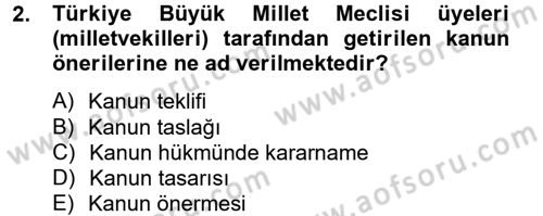 Sağlık Kurumları Mevzuatı Dersi 2013 - 2014 Yılı (Vize) Ara Sınav Soruları 2. Soru