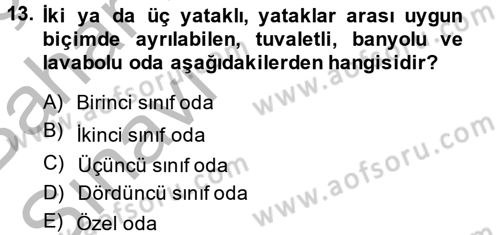 Sağlık Kurumları Mevzuatı Dersi 2014 - 2015 Yılı (Vize) Ara Sınav Soruları 13. Soru