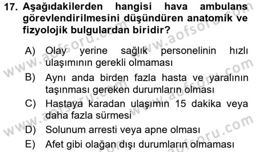 Sağlık Kurumları Mevzuatı Dersi 2016 - 2017 Yılı 3 Ders Sınav Soruları 17. Soru