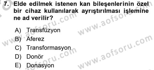 Sağlık Kurumları Mevzuatı Dersi 2016 - 2017 Yılı (Vize) Ara Sınav Soruları 7. Soru