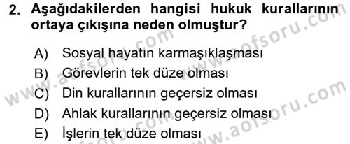 Sağlık Kurumları Mevzuatı Dersi 2017 - 2018 Yılı (Vize) Ara Sınav Soruları 2. Soru