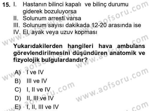 Sağlık Kurumları Mevzuatı Dersi 2018 - 2019 Yılı (Final) Dönem Sonu Sınav Soruları 15. Soru
