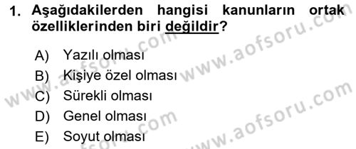 Sağlık Kurumları Mevzuatı Dersi 2018 - 2019 Yılı Yaz Okulu Sınav Soruları 1. Soru