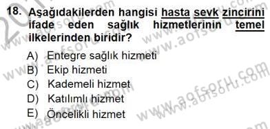 Tıp Terimleri Dersi 2012 - 2013 Yılı (Final) Dönem Sonu Sınav Soruları 18. Soru