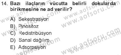 Tıp Terimleri Dersi 2012 - 2013 Yılı Tek Ders Sınavı 14. Soru