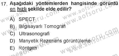 Tıp Terimleri Dersi 2012 - 2013 Yılı Tek Ders Sınav Soruları 17. Soru