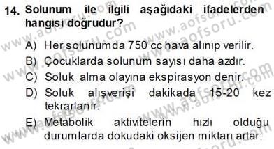 Tıp Terimleri Dersi 2013 - 2014 Yılı (Vize) Ara Sınav Soruları 14. Soru