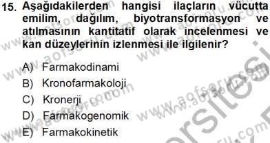 Tıp Terimleri Dersi 2013 - 2014 Yılı Tek Ders Sınav Soruları 15. Soru